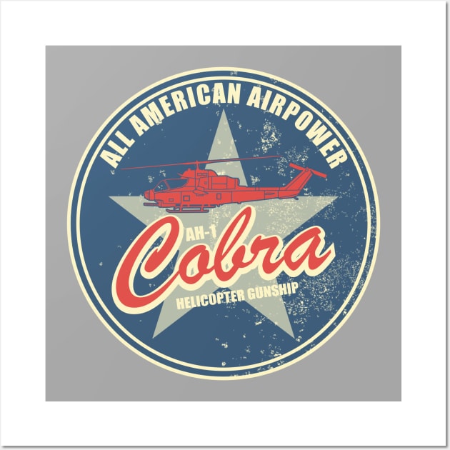 AH-1 Cobra Beer Mat (distressed) Wall Art by TCP